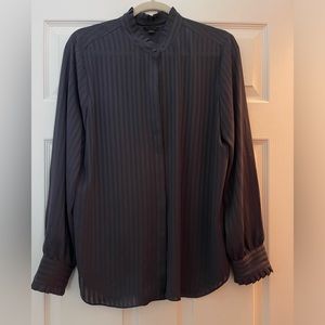 Ann Taylor Grey Blouse
